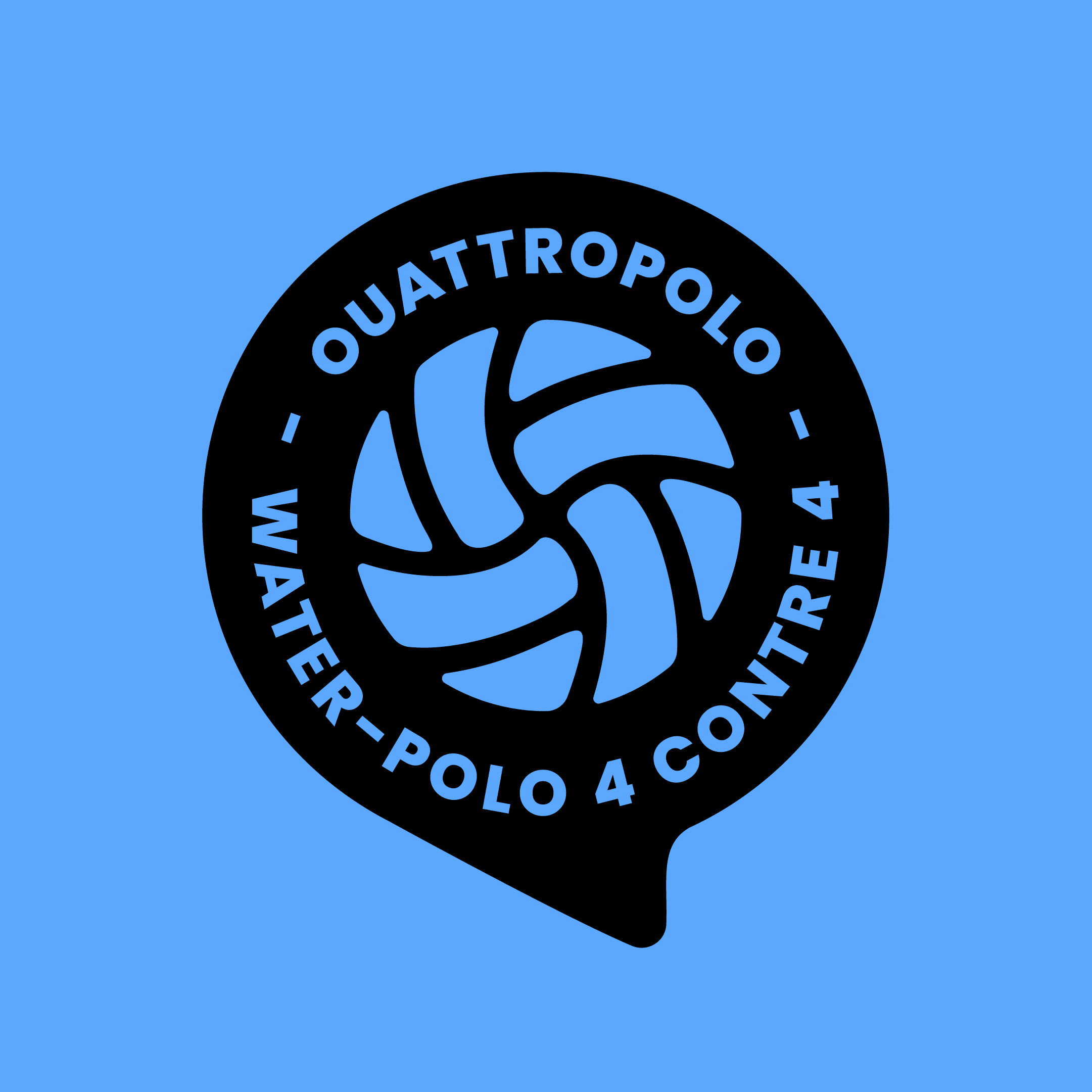 Logo Quattro-polo en bleu